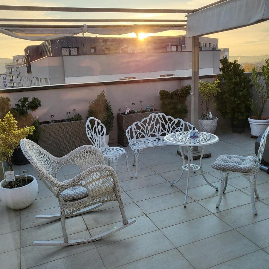 Sibiu Bach Penthouse Apartman Kültér fotó
