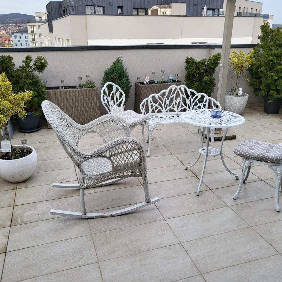 Sibiu Bach Penthouse Apartman Kültér fotó